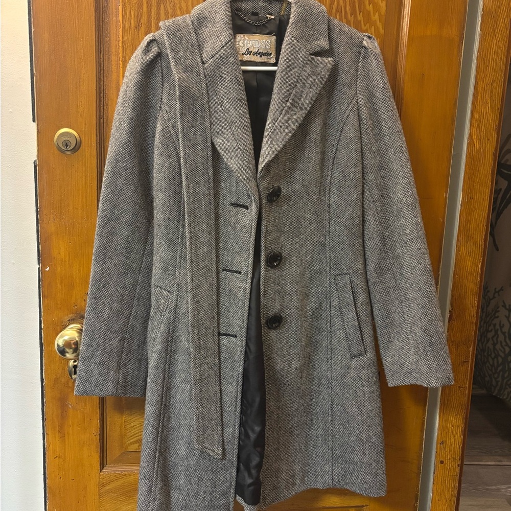 Guess Los Angeles Houndstooth Coat